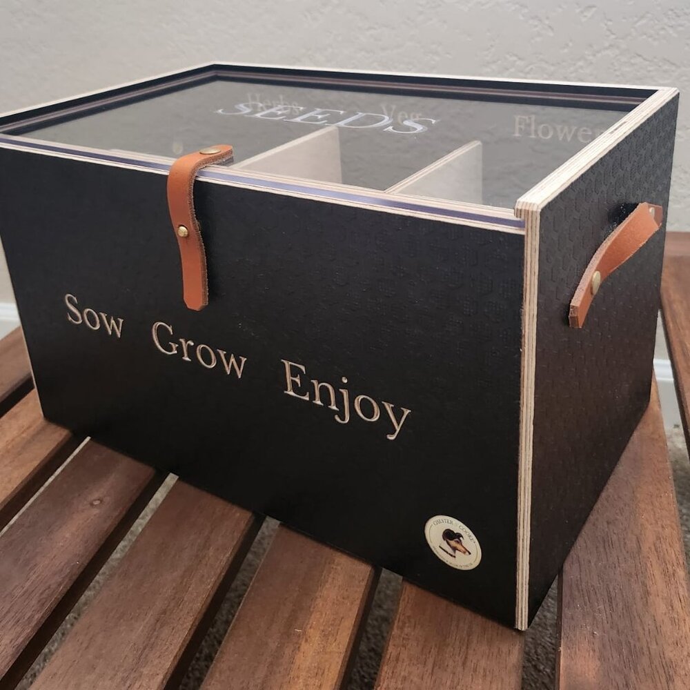 Seed Organizer, Seed Box, Seed Gift Box, Seed Storage Box